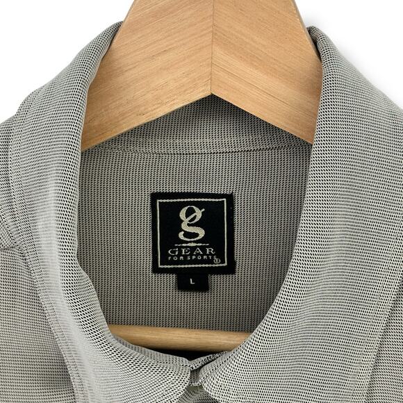 Gear For Sports Embroidered Acrua Logo Long Sleeve Shirt Mens Sz Large Beige - Picture 5 of 6